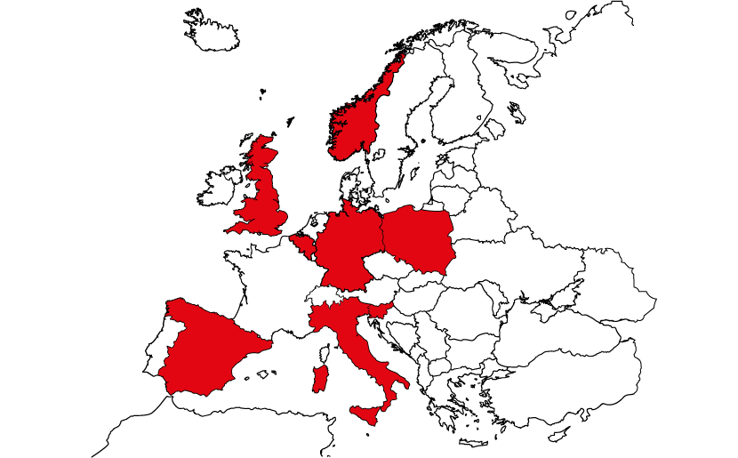 mappa europa TEach